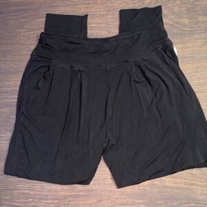 Boody Downtime Lounge Jogger Pants Women's Size Large Black Bamboo Pockets
